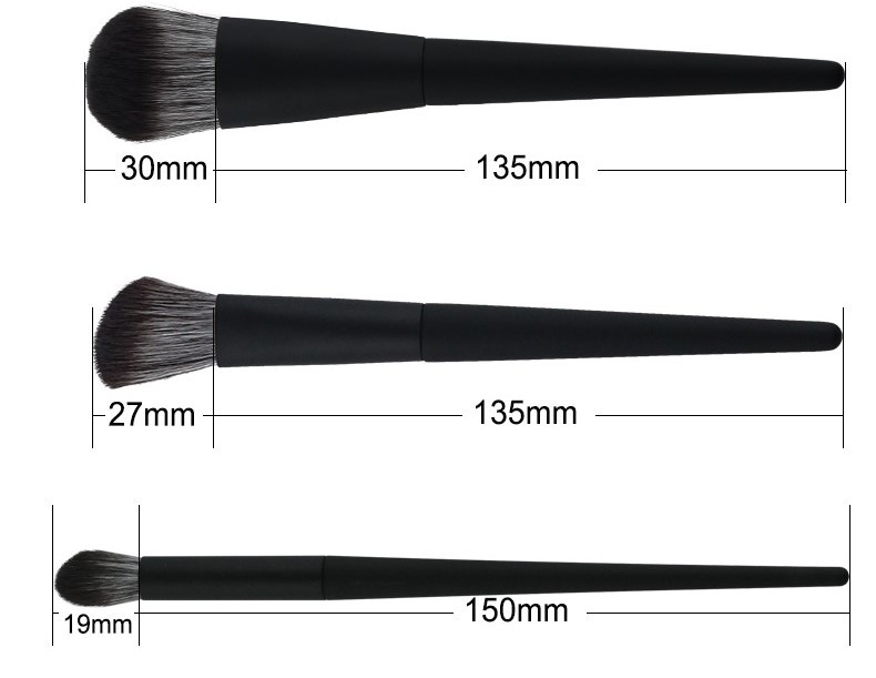 10pcs Premium Cosmetic Makeup Brush Set Cruelty Free Microcrystalline Hair Rubber Oil Processing