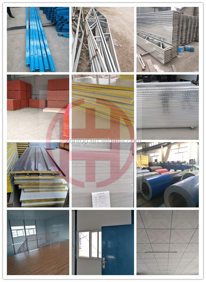Zontop China prefab duplex K house Prefabricated modular Buildings Prefab Coffee House