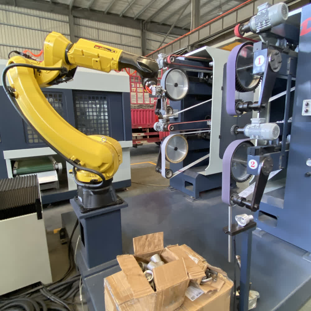 Industrial Robotic Grinding And Polishing Machine Automatic Deburring For Metal Castings Universal Robot Grinding Cell