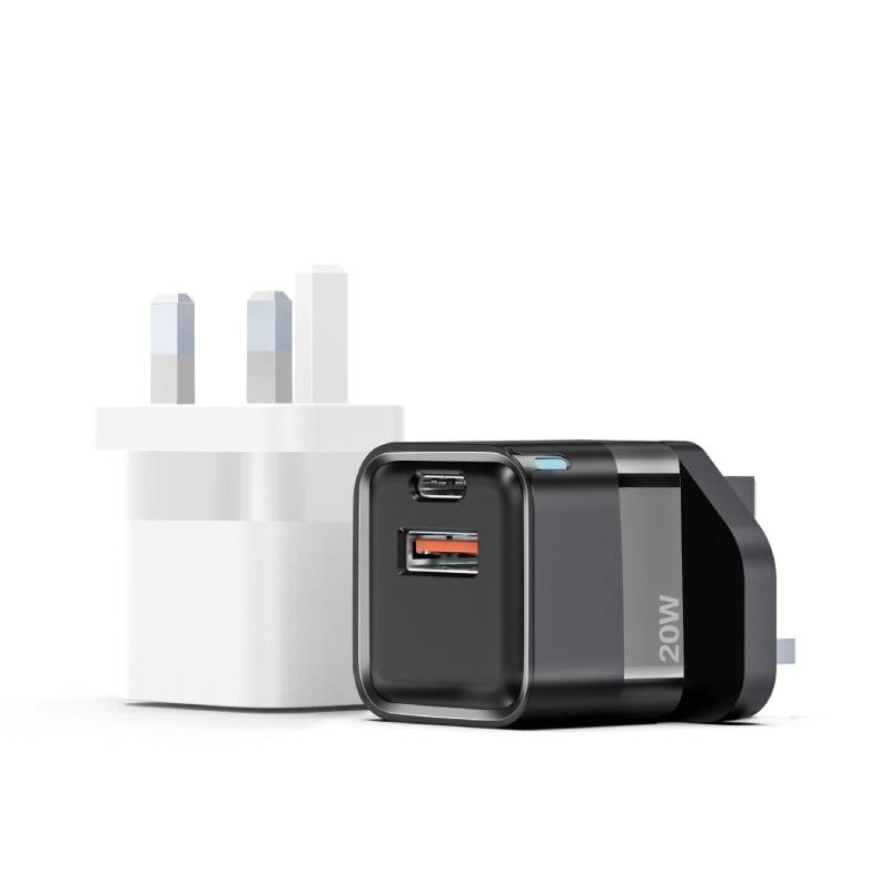 PD20W A+C GaN Fast Charger Multi-Port Compatibility ABS Customized