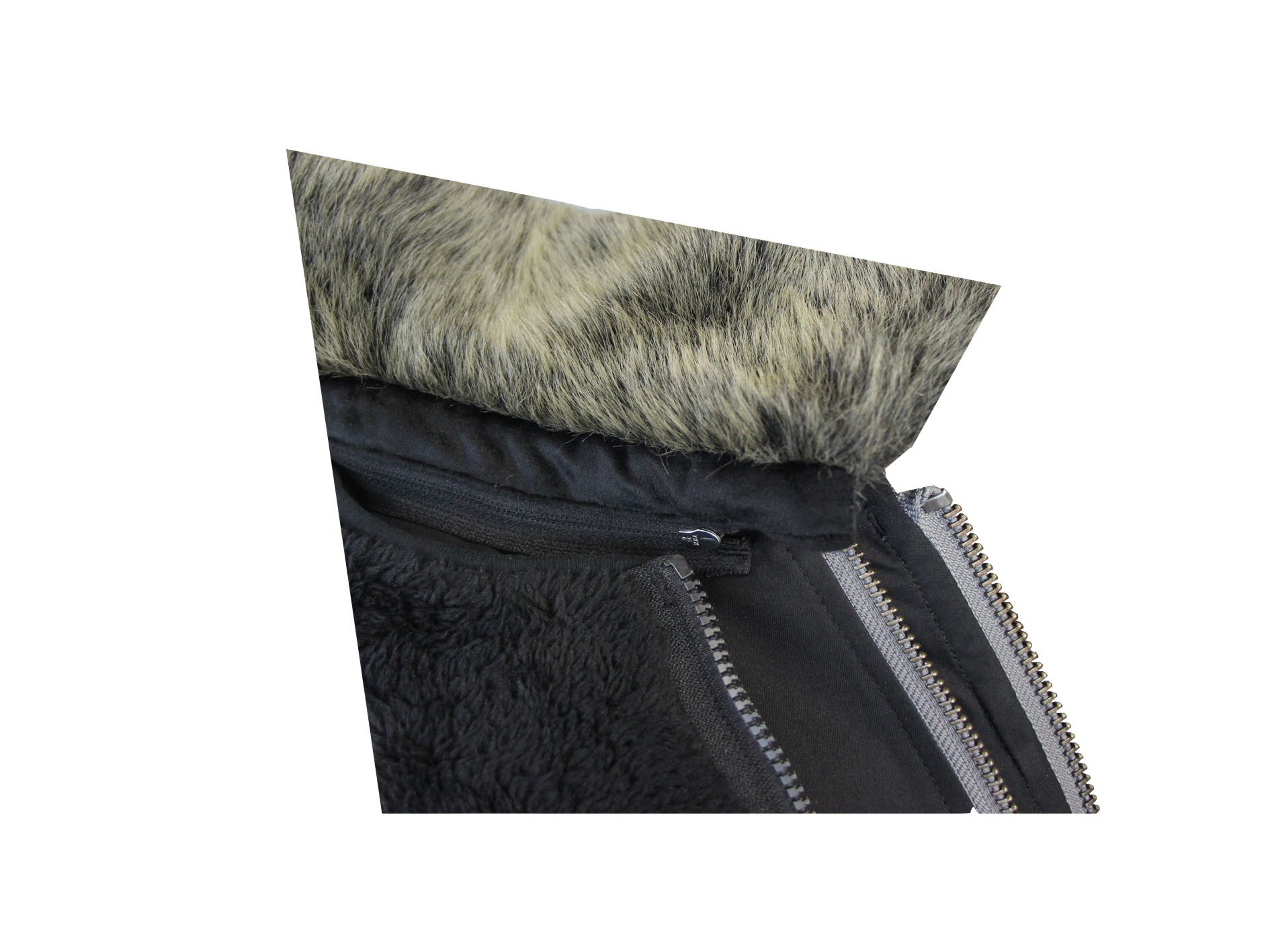 280 GSM Twill 2/1 60% Polyester 40% Cotton Winter Motorcycle Suit With Liner Lamb Fur