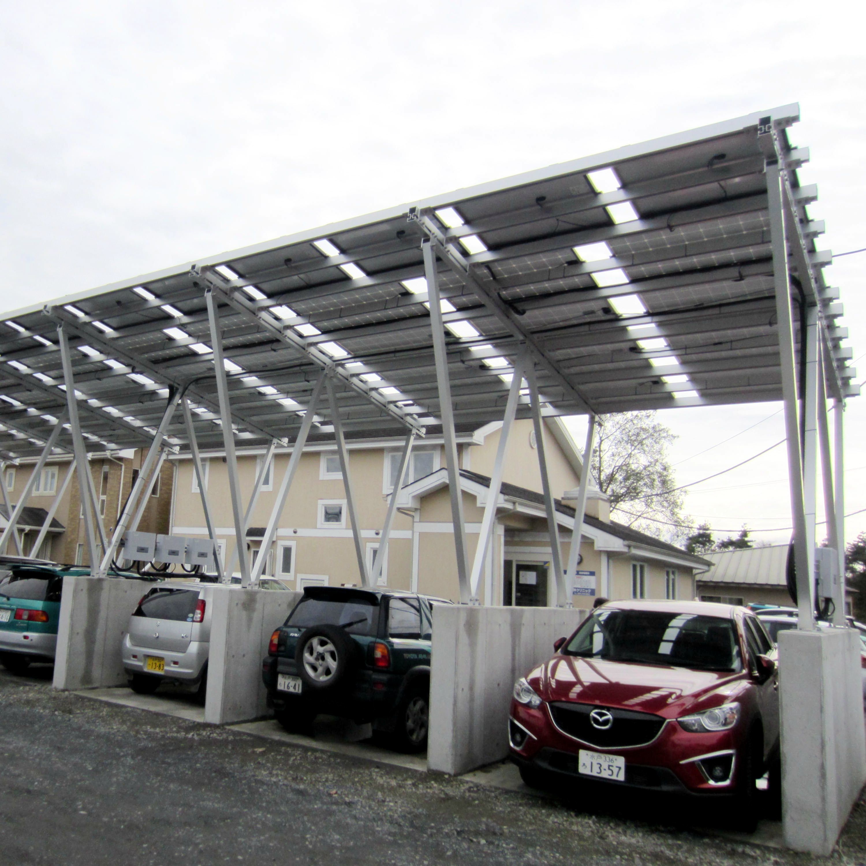 Premium Customized PV Carport Solar Systems Great Stability Easy Installation