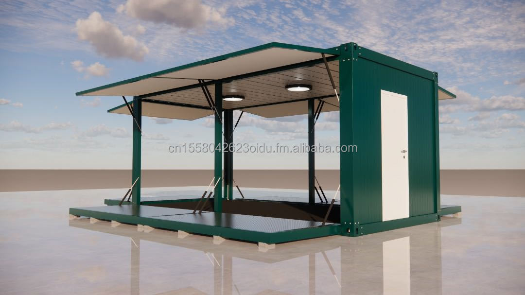 Modern 20 FT 40 FT Prefab Home Container Wooden Prefabricated Outdoor Restaurant Coffee Bar for Customized Color