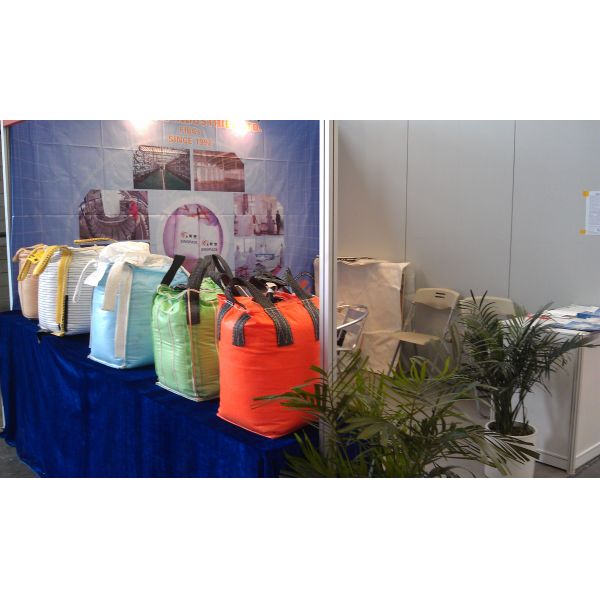 1000KGS Cross Corner Circular / Tube Big Bag FIBC For Granules Packing