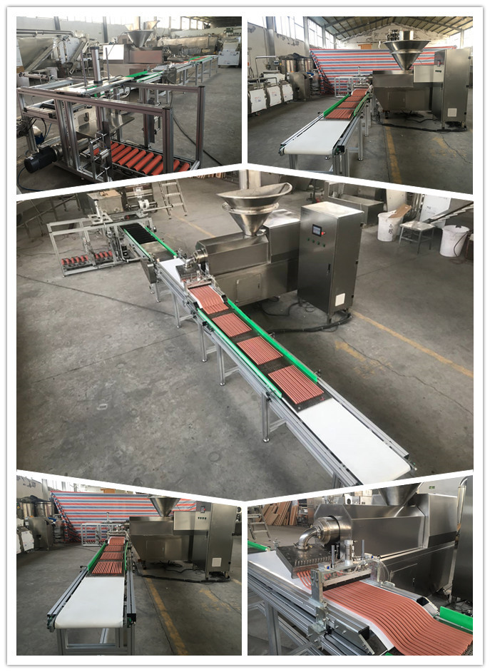 How It's Made Meat Strips Hot Sales Pet Food Production Line Dog Treat Meat Stick Forming Machine with Good Quality