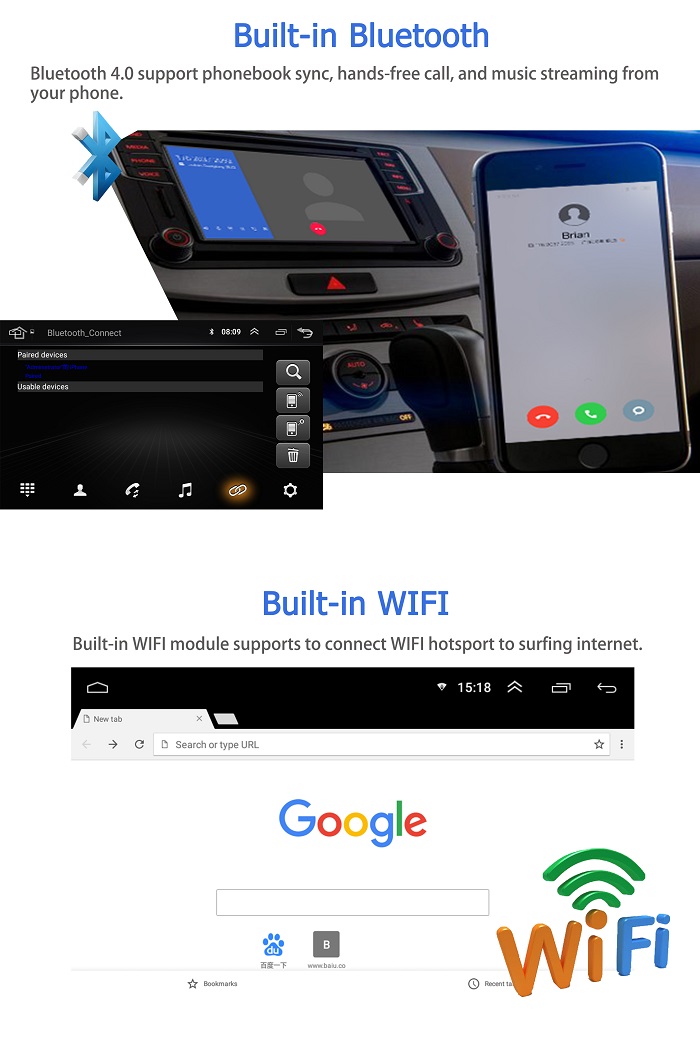 MTK 8227L 9 inch 2.5D IPS Android 9.1 Mirror Link Car Navigation GPS WIFI Car Radio Player 1+16GB 2+32GB