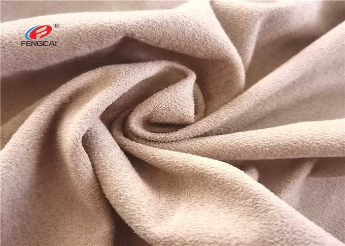 150CM Warp Knitted Polyester Waterproof Suede Fabric For Lady Shoes