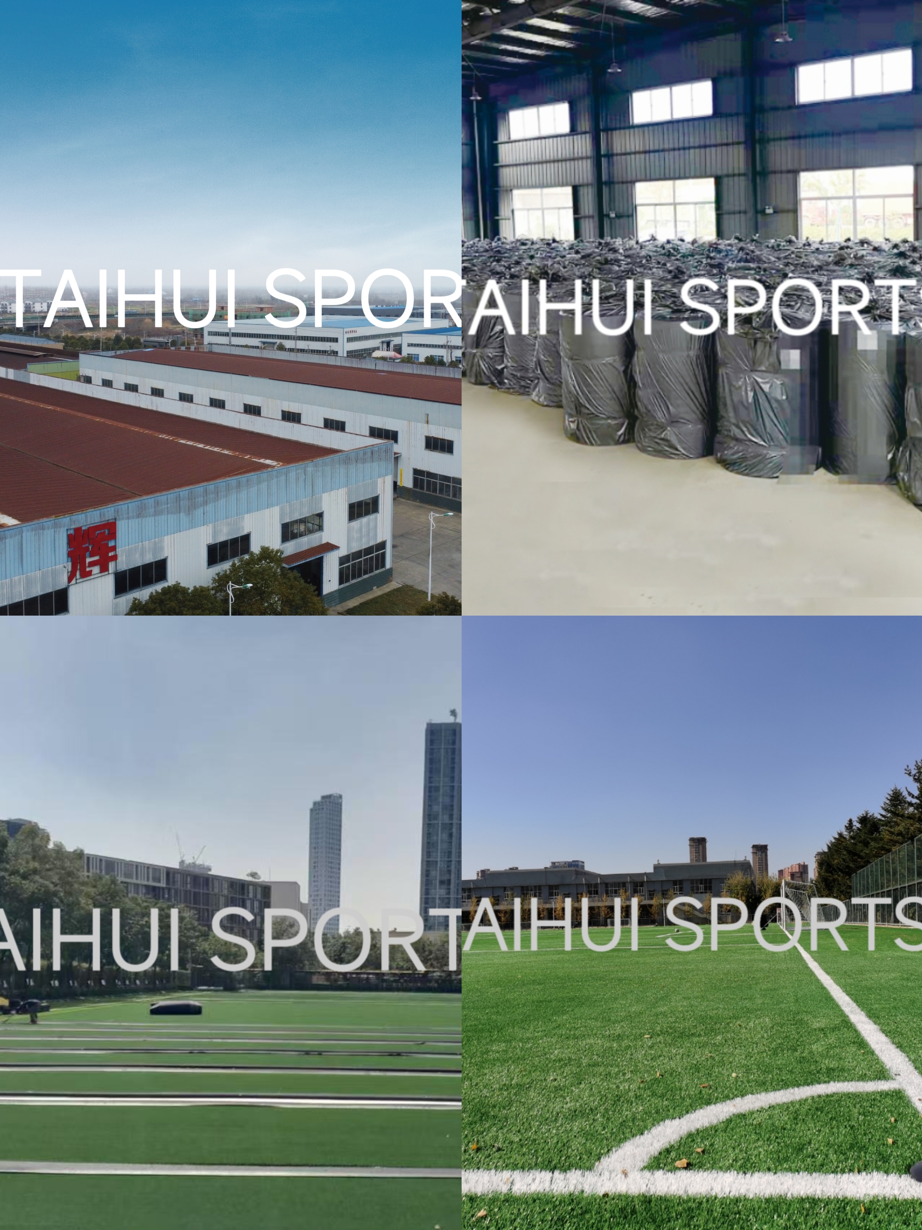 High Shock Absorption 50mm Custom Size Outdoor Landscape Synthetic Artificial Turf For Soccer Sports Field