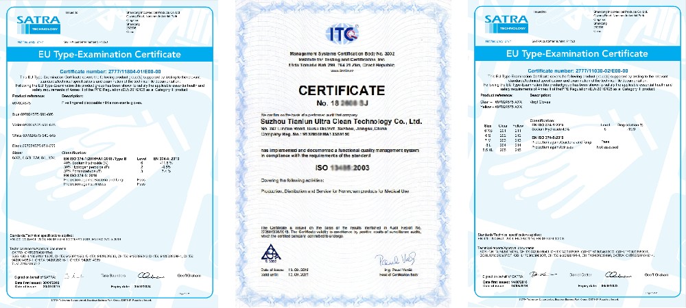 Cotton Material PPE Safety Gloves 210mm Length Customizable Size