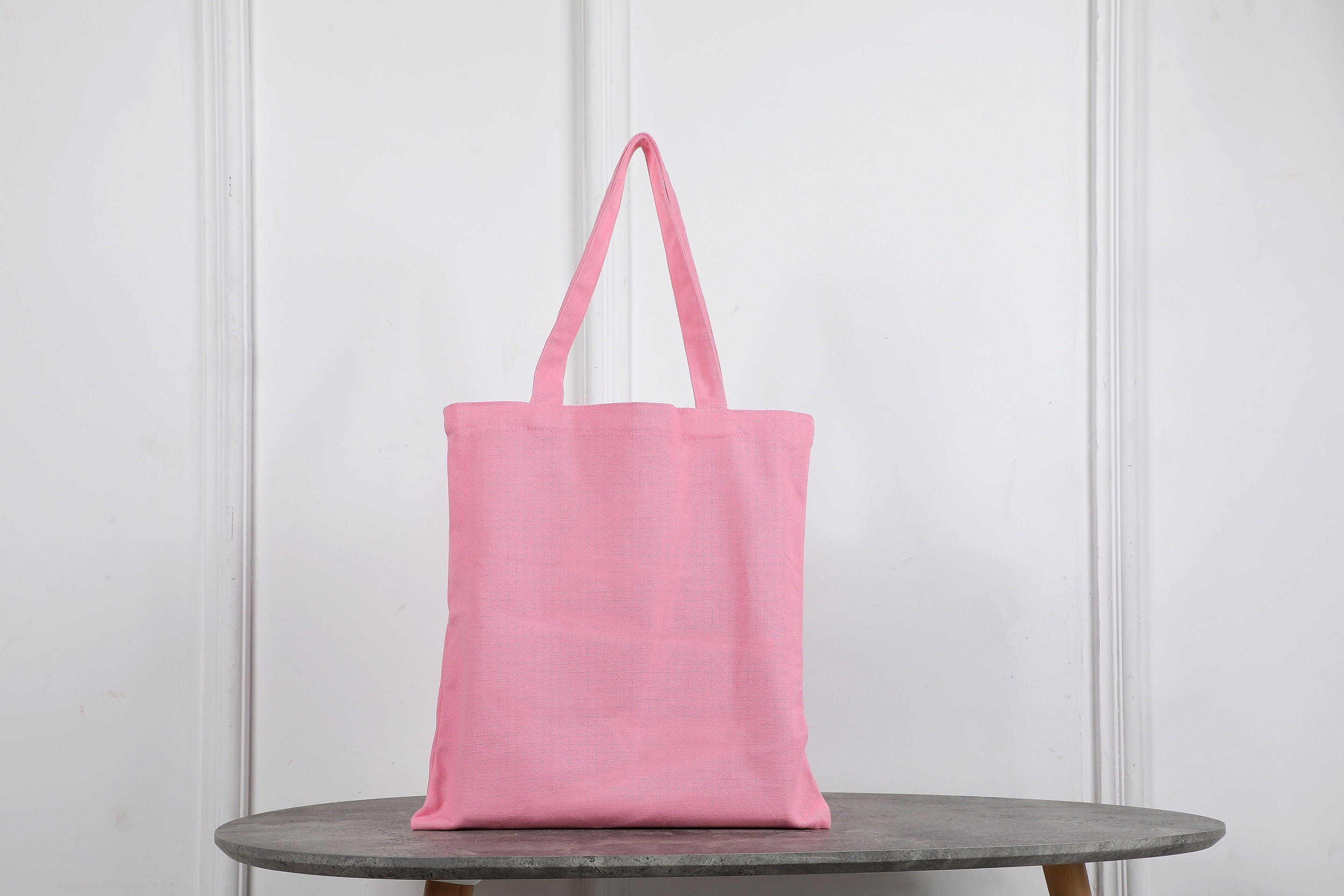 100% Cotton Tote Canvas Shoulder Bag Reusable Costom Designed handle bag