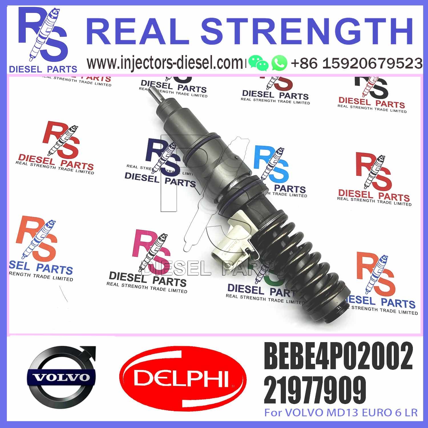 21977909 BEBE4P02002 E3.27 Diesel Fuel Injector For V-O-L-V MD13 EURO 6 LR