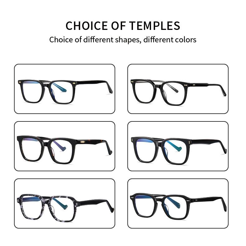 Customized Acetate Eyewear Frame Men Women Optical Geometric