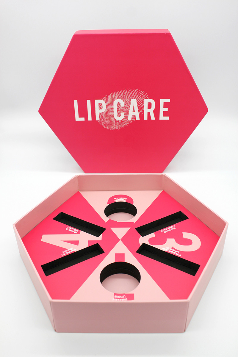 Lip Care Custom Makeup Packaging Special Shape Recyclable Paper Cosmetic Packaging