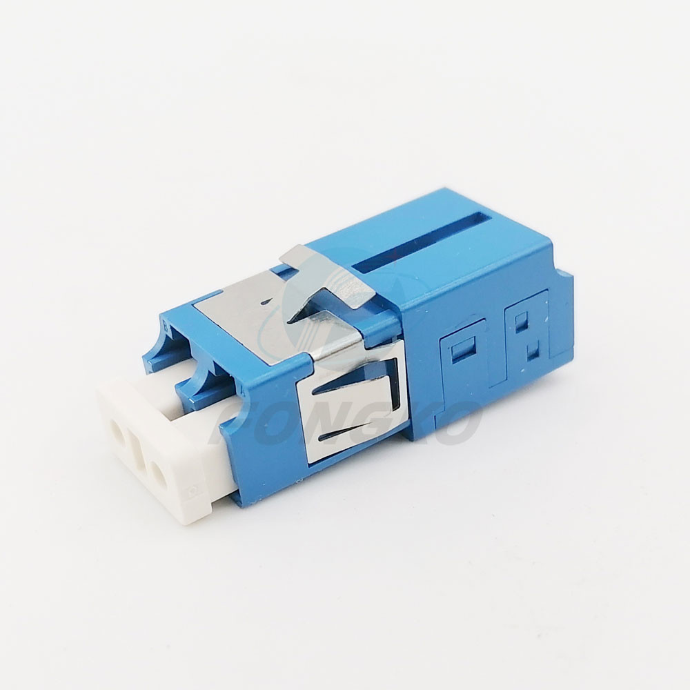 Single Mode LC Duplex Adaptor With Shutter UPC Fiber Optical