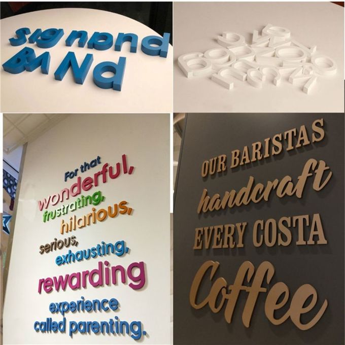 Plastic Clear Alphabet Sign Letters Custom Logo Acrylic 3D Letter Signage