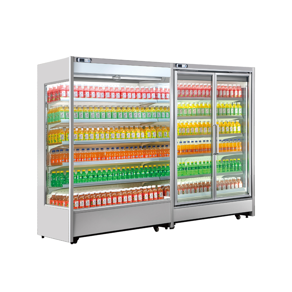 1000L Beverage Air Curtain Multideck Display Fridge