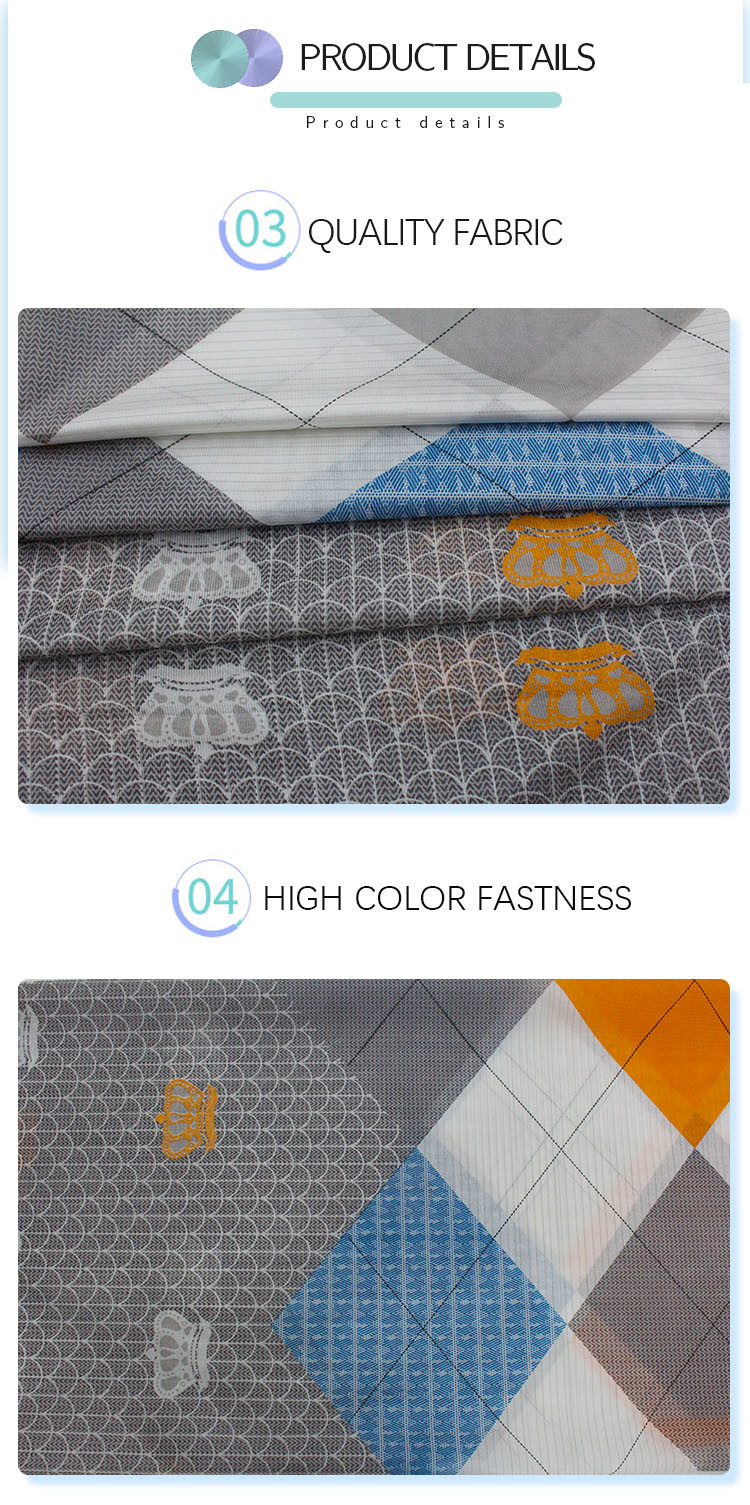 Eco Friendly Polyester Mattress Fabric Color Printed Pengji Mattress Protection Fabric