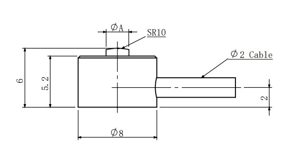 8mm Miniature Force Sensor 100-500n Stainless Steel Load Cell