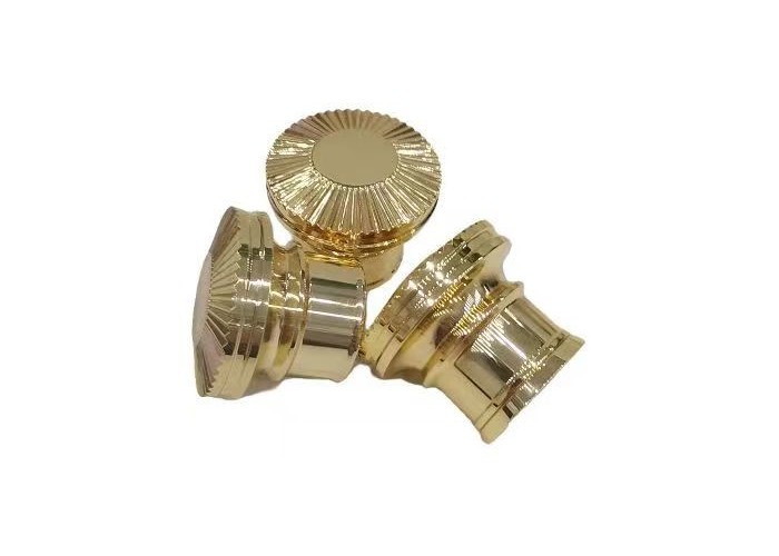 Fashionable Silver Gold Screw Cap Perfume Bottle Caps Customized Perfume Lids