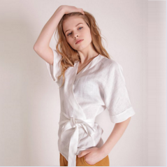 Asymmetrical Sleeve Blouse for Women