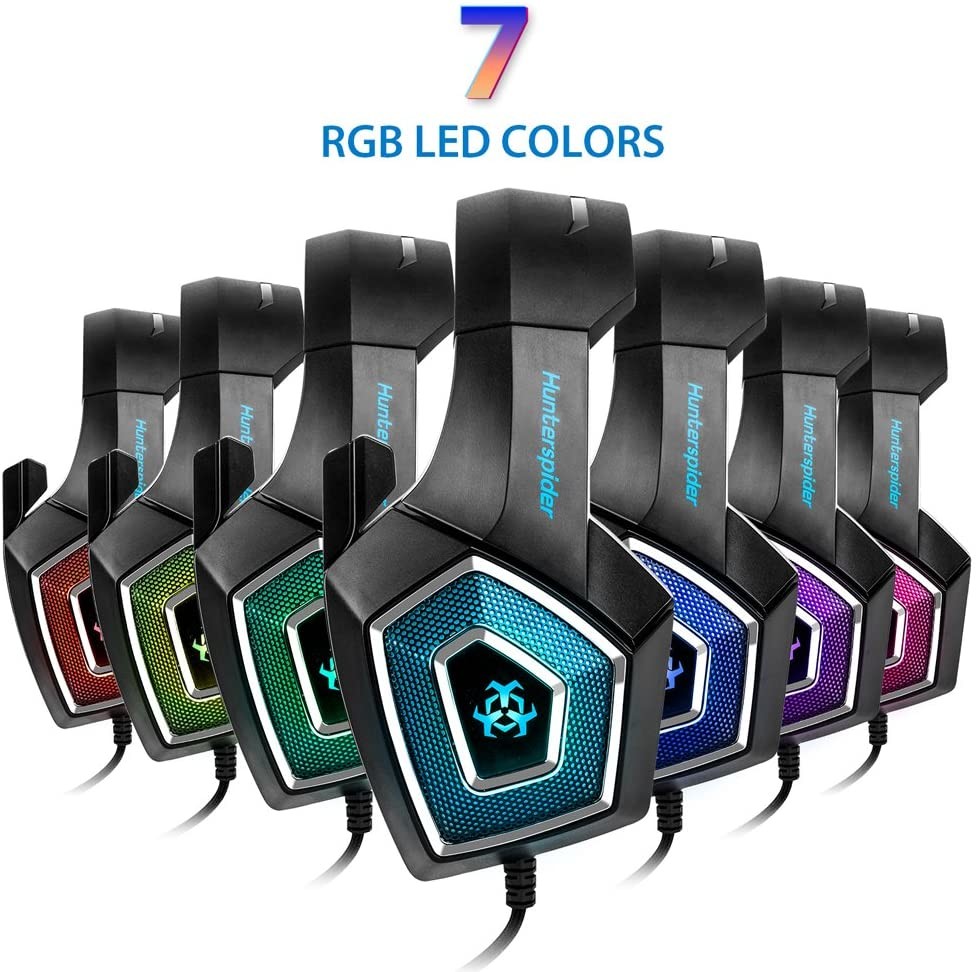 Hunterspider V1 DC5V 117dB 3.5mm USB Gaming Headset
