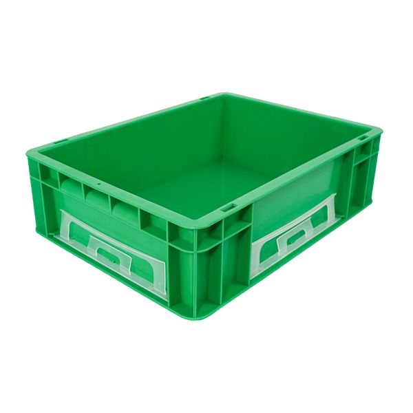 Stackable Solid Box Plastic EU Crate for Storing and Transporting in Warehouse Storage