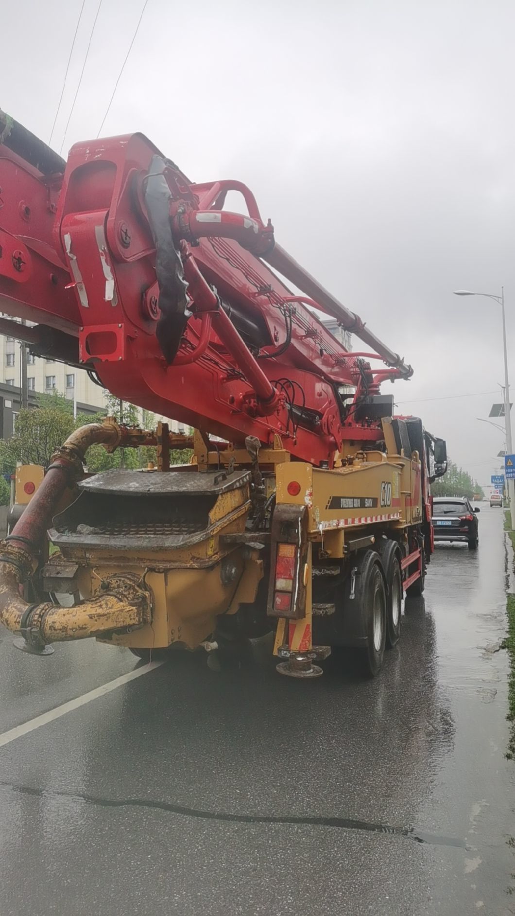 Concrete Mixer Truck Truck Mounted Pump 43m Construction Machinery Concrete Batching Plant