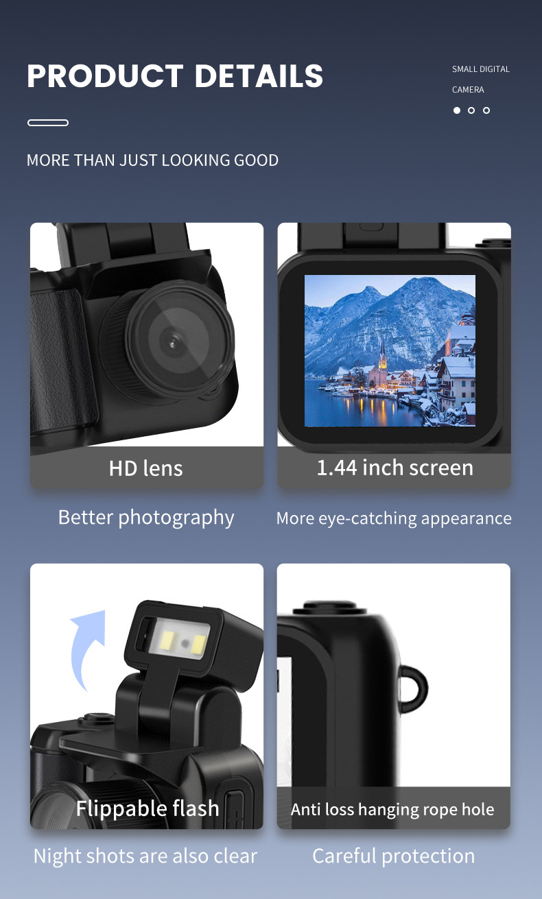 High Definition Selfies Y5000 Digital Video Camera 16x Zoom Entry-Level 50 Million Pixel