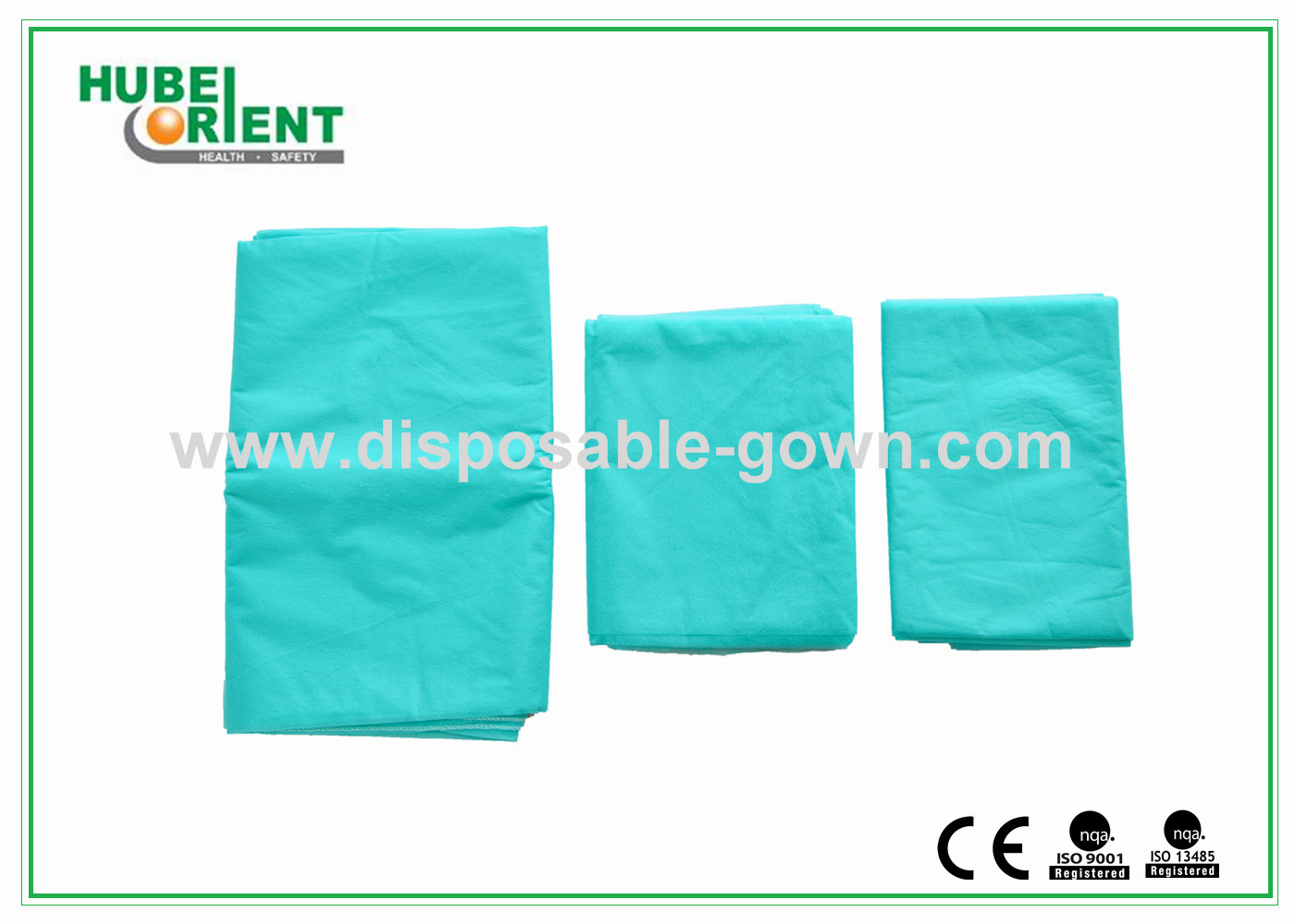 Light Weight Anti Static Blue Disposable Bed Sheets 30gsm to 40gsm , 60x180cm