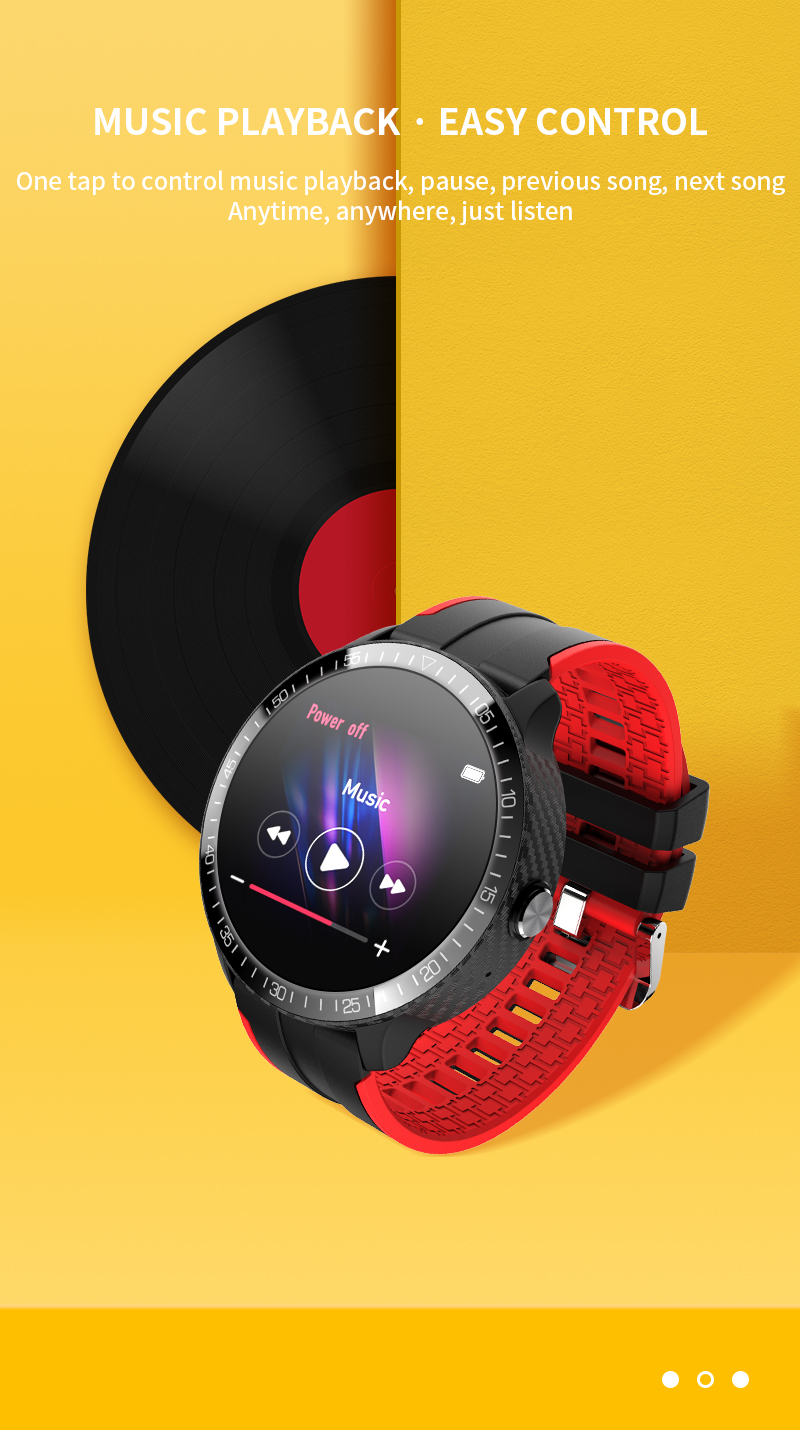 1.28inch Full Touch SmartWatch 200mAh Circle Color Wake Up Bluetooth Call Smart Watch