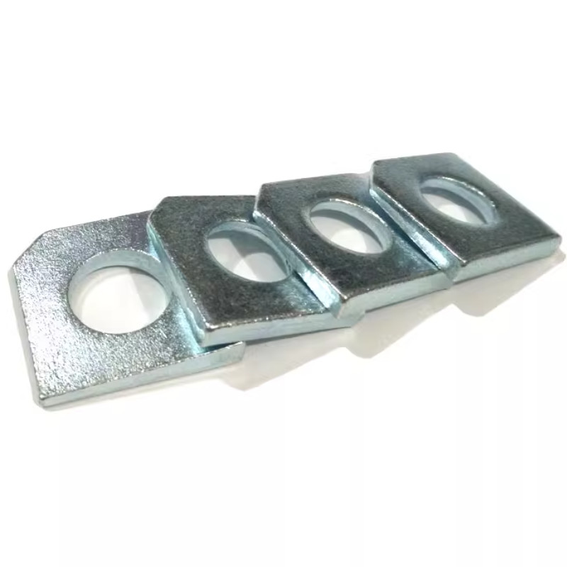 Enlarged Thickened Square Washer Zinc plating Blue Square washersquare flat washer with M8 M10 M12 M30 DIN436
