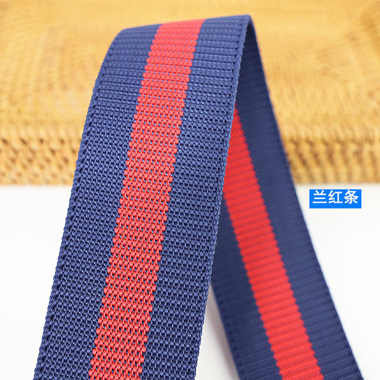 Strapworks Lightweight Polypropylene Webbing 55mm Striped Webbing For Bags