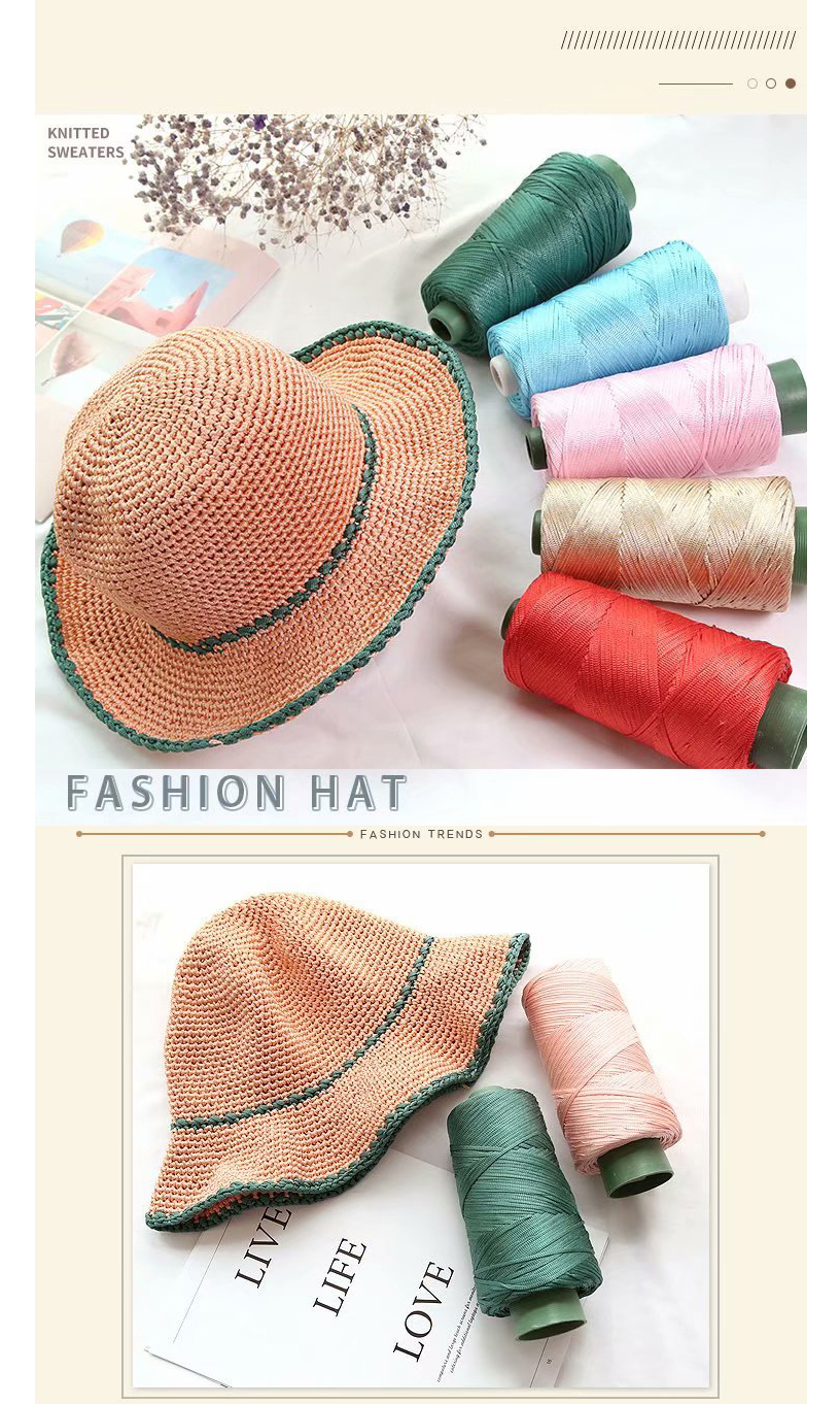 Anti Pilling Recycled Linen Tape Yarn Breathable For Hand Knitting