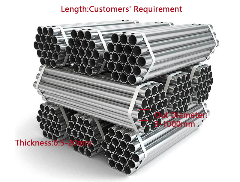 Cold Rolled/Hot Rolled/Bright ASTM AISI JIS 201 202 2205 304 316L 310S 410 430stainless Steel Pipe/Stainless Steel Square Tube/Stainless Steel Welded Pipe