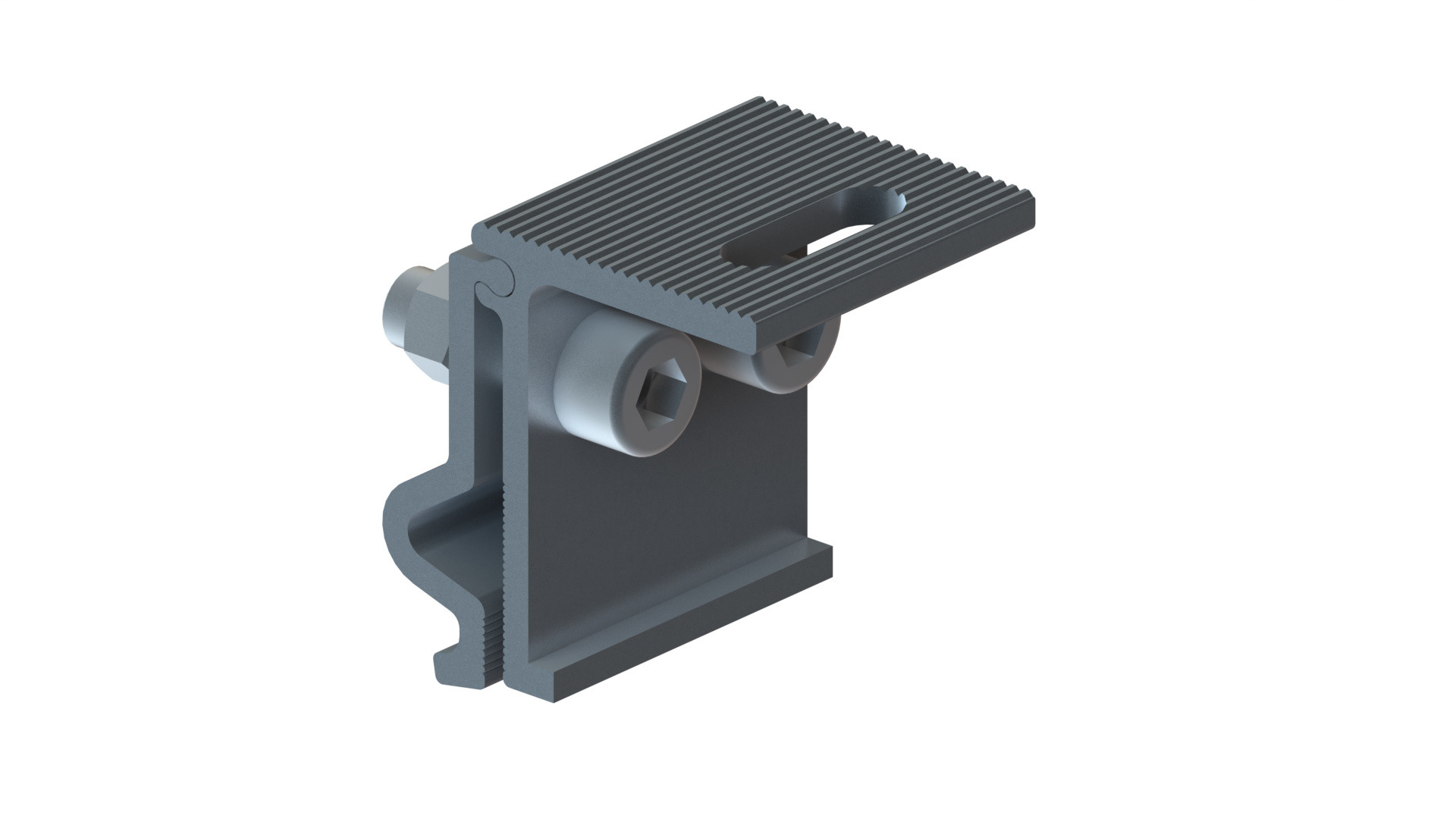 Landscape Tin Metal Roof Solar Mounting System Anodized Panel Mounts For Standing Seam