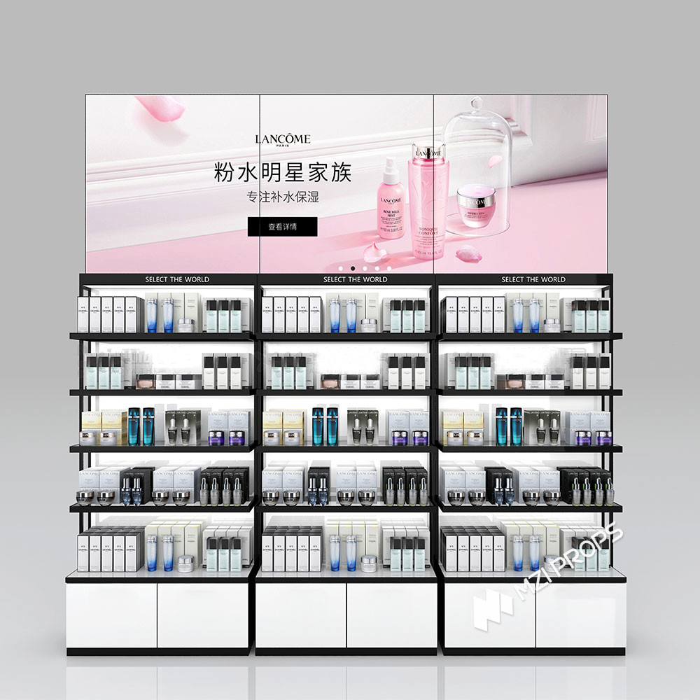 KLNS-R1 Versatile Display Spaces Skincare Display Cabinet with LED Strip Lights