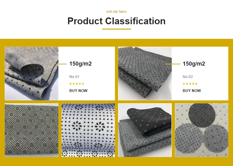 PVC Point Non Woven Composite Needle Punched Felt Fabric Non Slip Carpet Backing Cloth