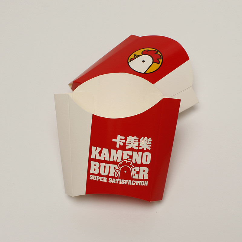 Paper Disposable Food Packaging Box Take Away French Fries Holder