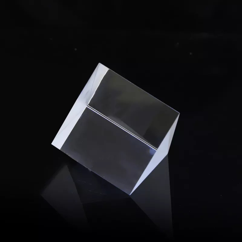 40*40mm Optical Glass Bk7 / K9 Quartz Spectrometer Equilateral Triangular Prism