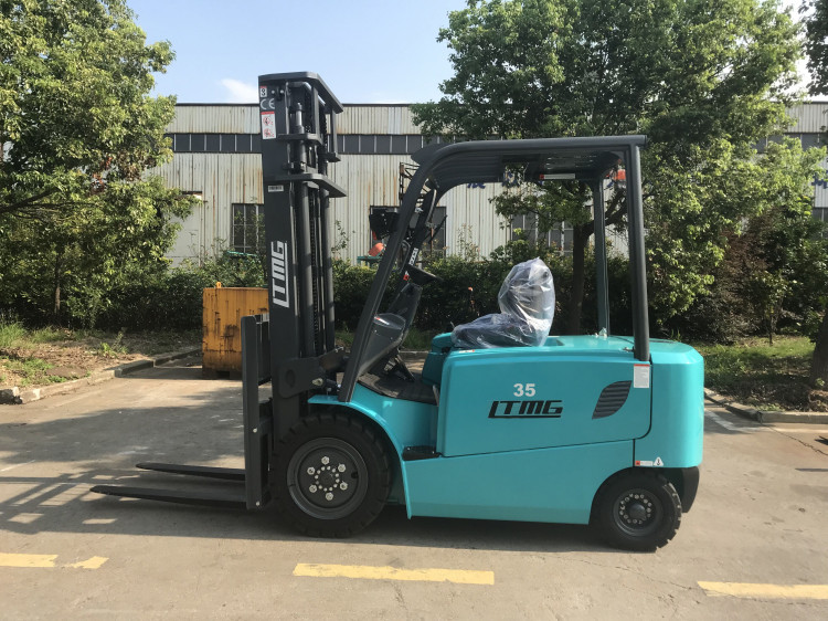 LTMG electric forklift 3.5ton 3ton 2.5ton 2ton blue solid tires side shift optional 3000mm mast