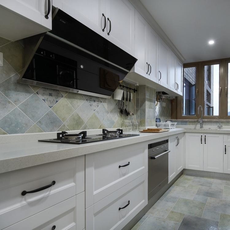 NSF Lacquer Finish Kitchen Countertop Cabinets Customized Size