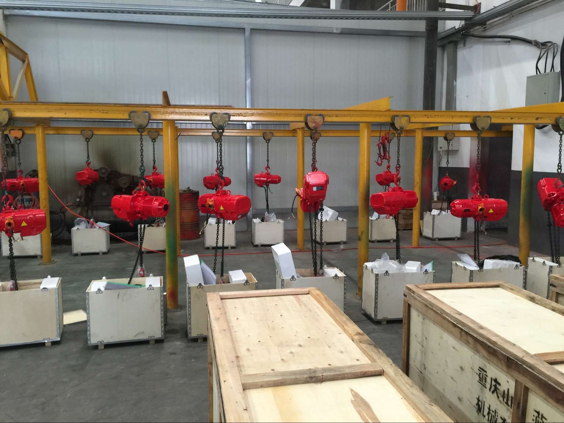 5T Eletric Chain Hoist Trolley FEC G80 Chain With Frequency Conversion