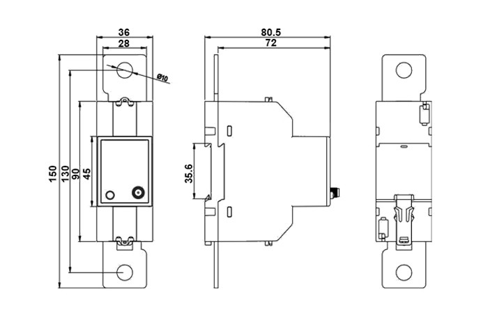 NB-IOT Communication Wifi DC Power Meter Shunt Sampling