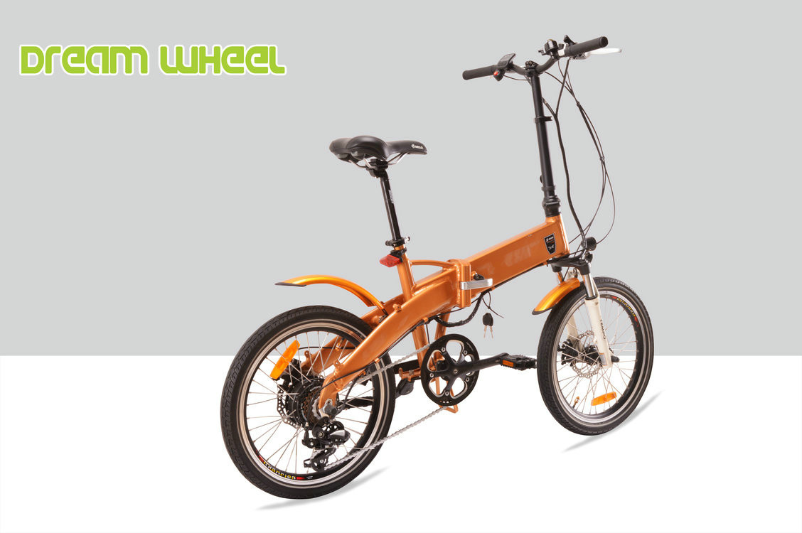 20.0kgs 20 Inch Folding Electric Bike 350W BAFANG Rear Motor Road Tire