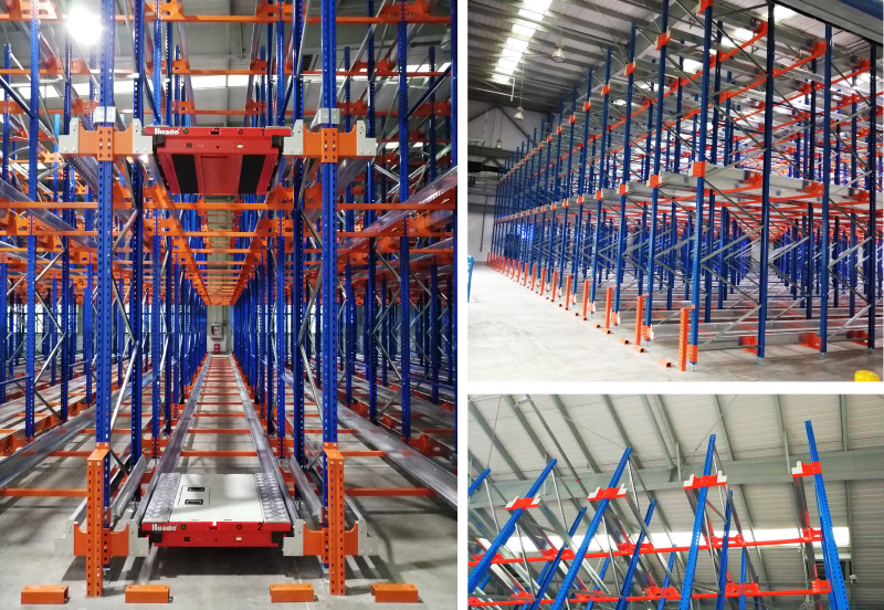 Radio Shuttle Pallet Racking Pallet Runner Rack Warehouse Storage Rack