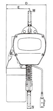 Small Transmission Line Stringing Tools Chain Fall Hoist Elevating Capacity 0.5T