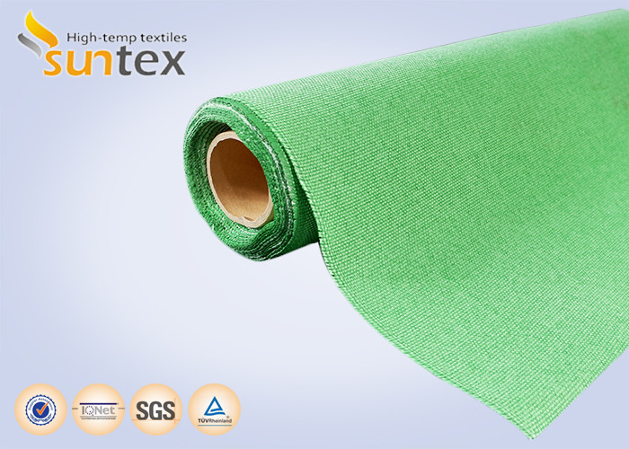 High Temperature Fire Resistant Fiberglass Fabric Durable Polyurethane Coated