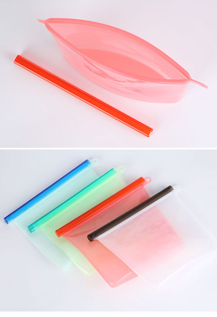 500ml 1000ml 1500ml Heat Resistant Silicone Food Storage Bags
