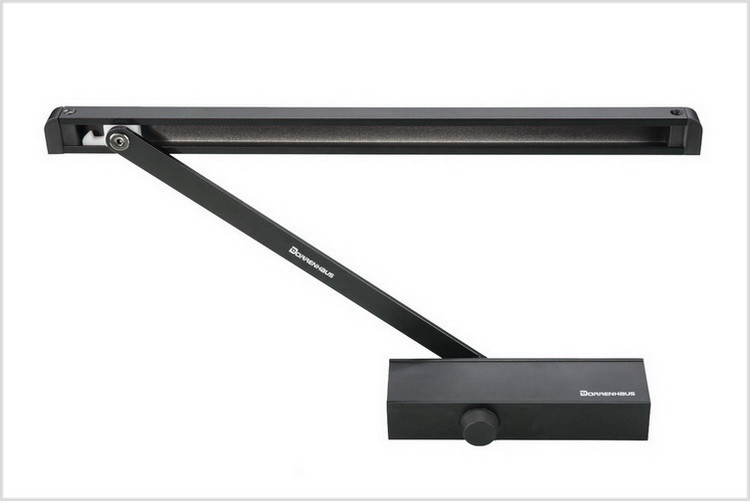 Fireproof Sliding Arm Door Closer D1004H Self Closing Oil Tight Hold Open Optional