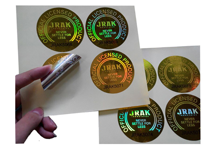 Printed 3D PET laser mterial anti counterfeit security hologram stickers